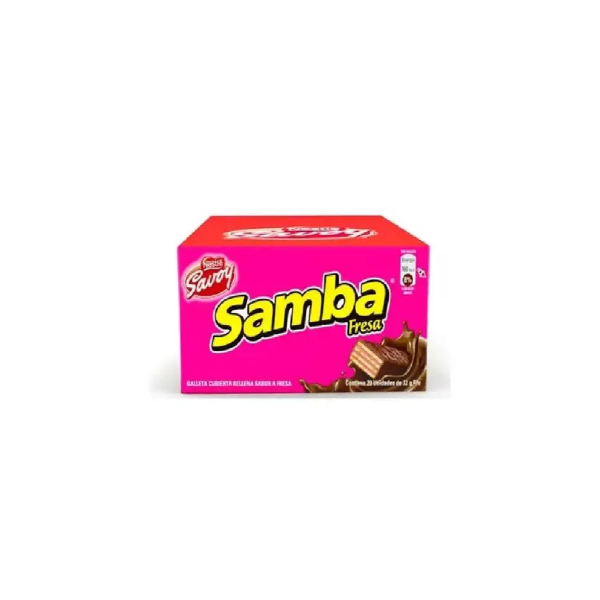Samba Savoy Fresa Caja *20 Und