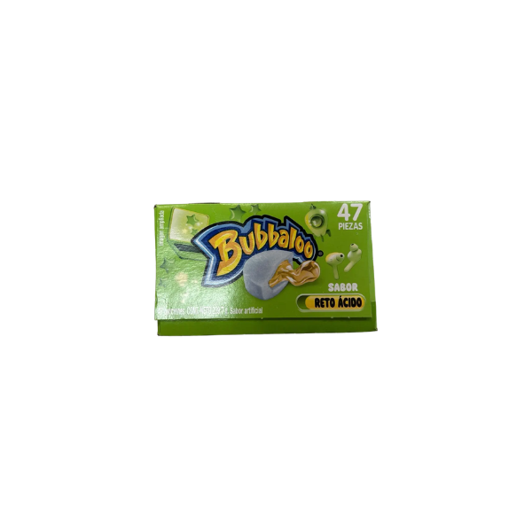 Bubbaloo Sabor Reto Acido Caja *47 Und